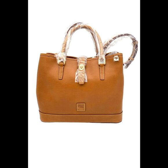 Dooney & Bourke Handbags - Dooney & Bourke Florentine Leather Perry Satchel Natural